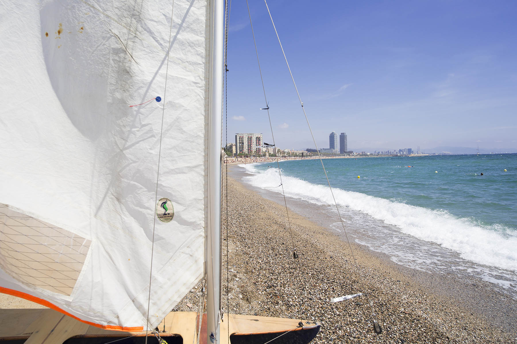 Playa de Barcelona Velero